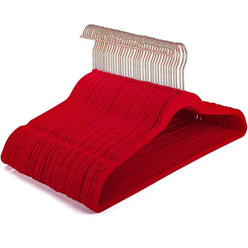 Velvet Hangers Non Slip Velvet Suit Hangers 50 Pack Space Saving Velvet Clothes