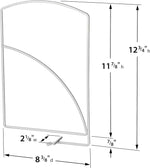 Tall White Shelf Dividers - Linen Closet Organizers and Storage - Linen Storage - Closet Organization - Towel Organizer for Closet (Set of 2)