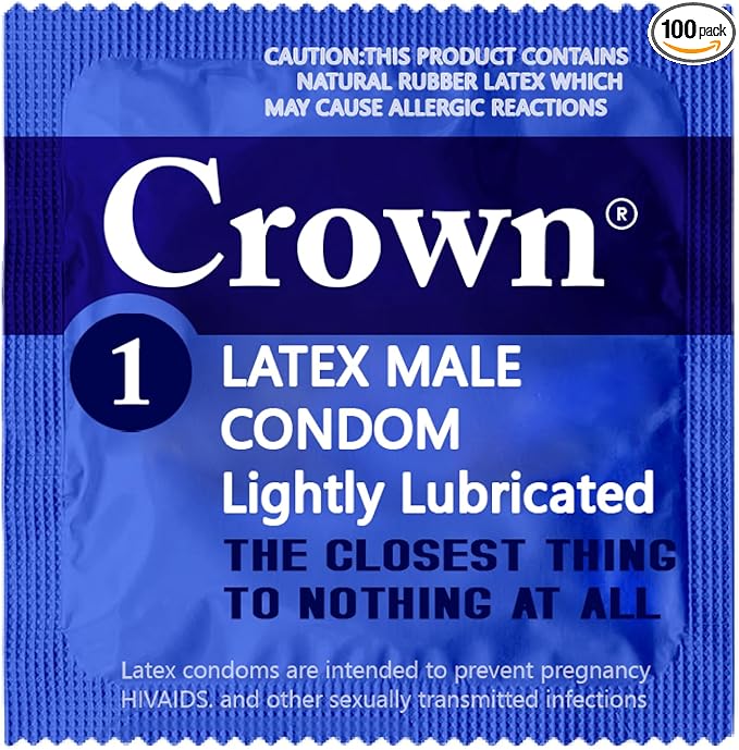 Lubricated Latex Condoms - Ultra Thin, Strong & Smooth for Comfort - 100 Count