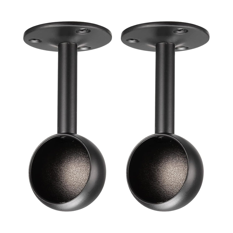 Rod Ceiling Mount Brackets, 1.28'' Stainless Steel Shower Curtain Closet Rod Hol