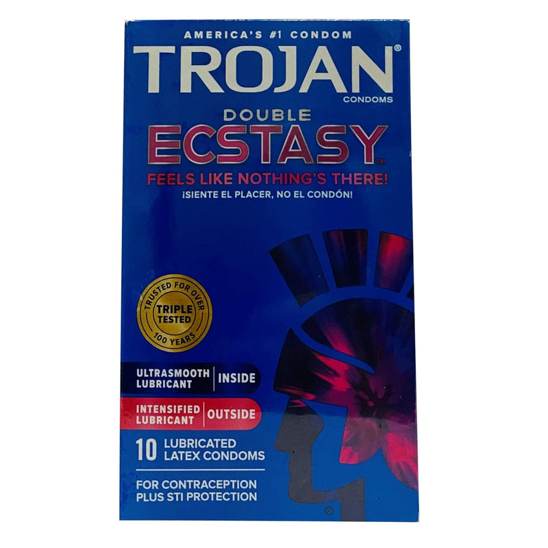 Double Ecstasy Condoms 10 Ct, Pack Of 4
