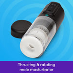 Blowmotion Thrusting & Rotating Male Masturbator | Lifelike Textured Male Sex Toy Massager | 4 Intense Powerful Modes | Automatic Electric Penis Stroker Pocket Pussy Adult Sex Toys For Men