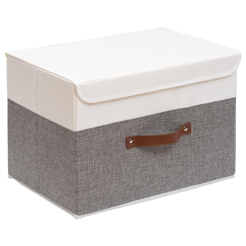 Foldable Storage Boxes With Lids,Large Linen Fabric Foldable Storage Boxes Organ