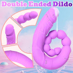 Silicone Anal Plug Double Headed Dildo Sex Toy Anal Trainer Anal Plug Butt Plug Men'S Anal Toy Anal Trainer For Beginner Sexual Stimulation Device For Butt Plug