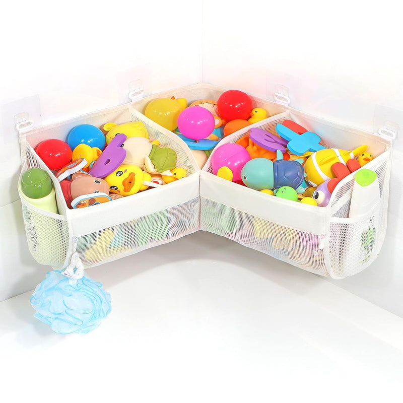 Bath Toy Storage? Say Goodbye To The Chaos Of Bath Toys 3 Compartments For