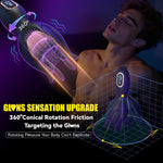 Male Masturbator with 360° Rotating Vibration & Soft Silicone Sleeve