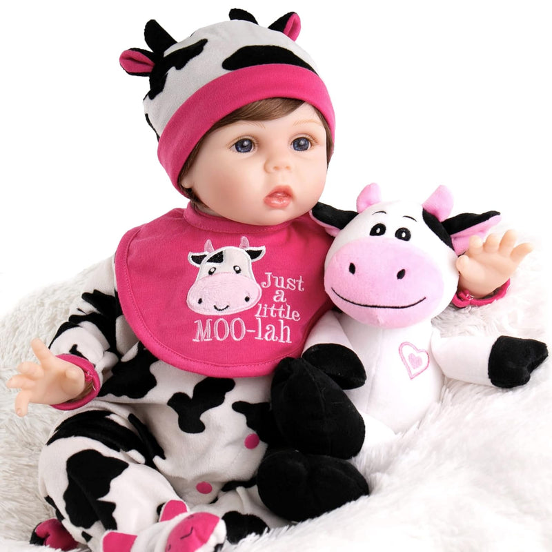 Reborn Baby Dolls 22" Realistic Newborn Girl Doll, Lifelike Toddler Toy For