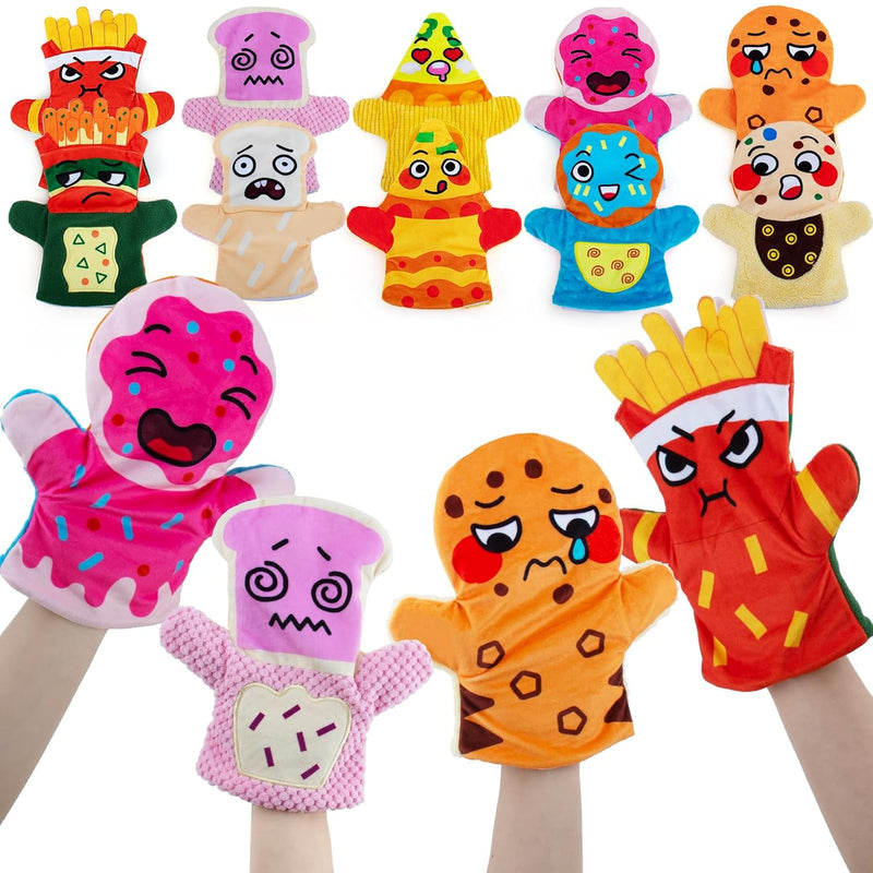 Hand Puppets For Toddlers 1 3, 5 Pcs Puppets For Kids Ages 4 8, Soft Plush Soc