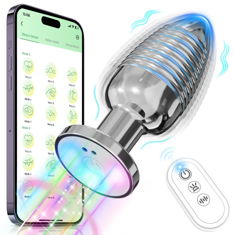 Anal Adult Sex Toys, Anal Plug Buttplug Toy, Vibrating Butt Plug Light