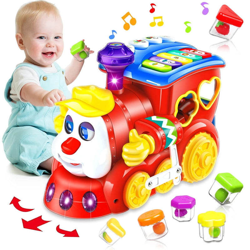 Baby Toys For 1 Year Old Boy Girl Gift Musical Train Baby Toys 6 12 12 18 M