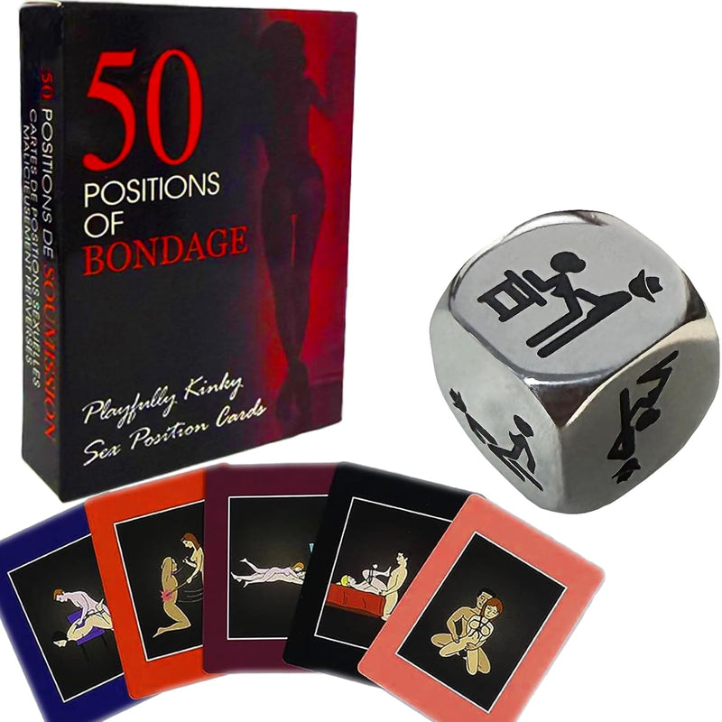 50 Sex Games Position Cards Couple Games For Adults, Romantic Date Night Ideas, Intimate Adult Card Game For Lovers, Sexy Gift For Couples, Dice & Board Games For Adult Bedroom Fun