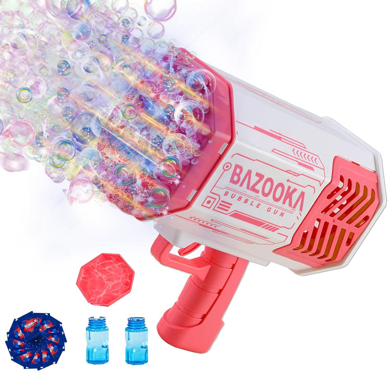Bubble Gun Bazooka Bubble Machine Gun 69 Hole Bubble Blaster Blower With Co
