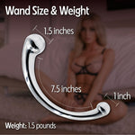 Echo Stainless Steel Prostate Massager - Sex Toys Crafted With 304 Medical-Grade Steel For Solid Weight & Smooth Glide On Prostate, G-Spot & Anal Play - Adult Toys & Curved Design For Men & Couples