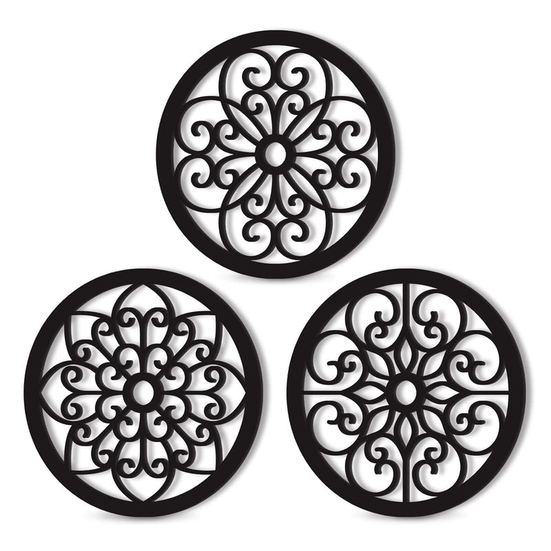 3 Pieces Thickened Rustic Wood Wall Decor,Modern Farmhouse Hanging Decoration