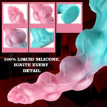 8.8" Huge Dildo Monster 3 Knots Dildo, Soft Silicone Anal Knotted Horse Dildo, Thick Dog G-Spot Dildo With Big Suction Cup,Fantasy Dragon Anal Sex Toy, Adult Sex Toys & Games For Women, Men, Gay