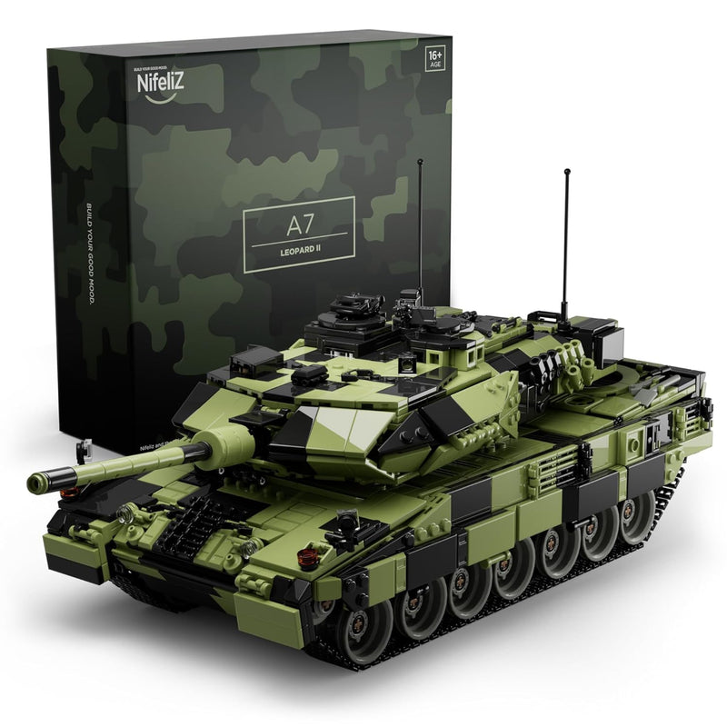 Leopard Ii A7 Tank, Military Tank Building Set For Adults, Collectible Army