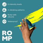 Pow Blue Male Masturbator & Romp Bass Vibrating Anal Plug - Sex Toys For Men Bundle