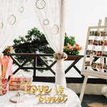 Love Is Sweet Table Decor Hollow Love Sign Wooden Love Is Sweet Sign for Dessert Table Freestanding Love Wood Sign Love Is Sweet Signs Letter Table Top for Wedding Shelf(Gold)