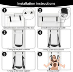 Adjustable Door Swing with Soft Plush Cuffs – Bondage Restraints for Couples
