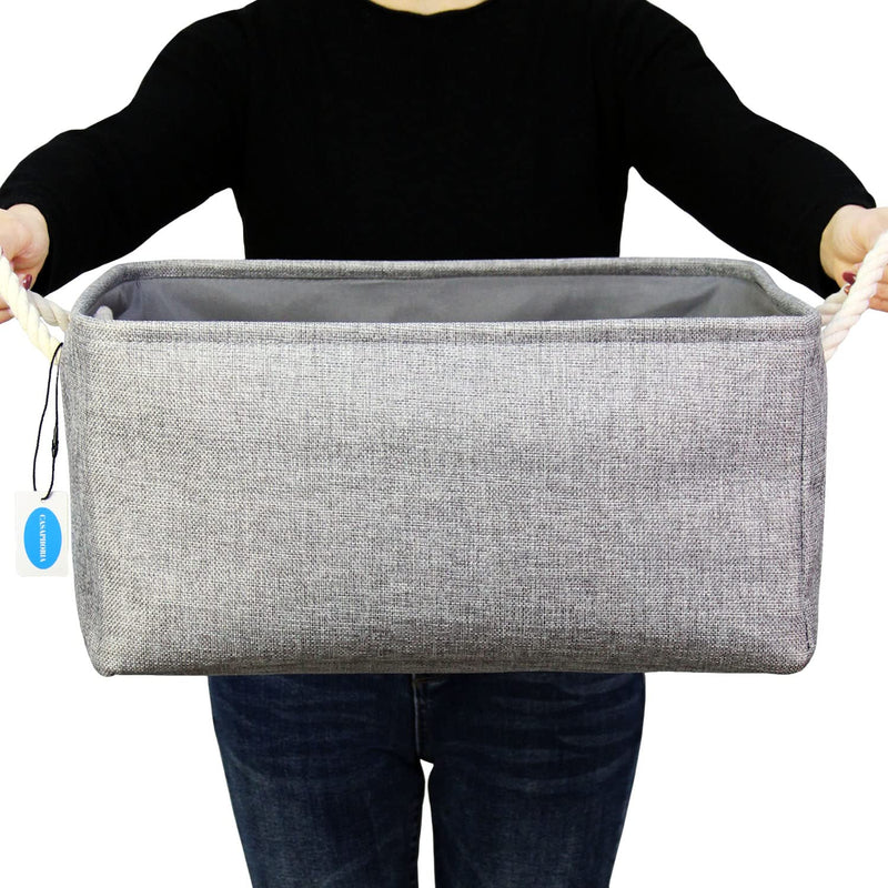 Storage Basket Fabric Basket With Rope Handles,Storage Containers For Bedroom De