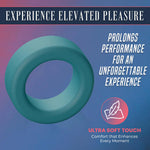Cock Ring Cool Ring - Petrol Blue, Ultra Soft 100% Liquid Silicone Penis Ring, Stretchy & Flexible, Waterproof Adult Toys For Men, Sex Toys For Penis & Testicles, Sex Toys For Couples