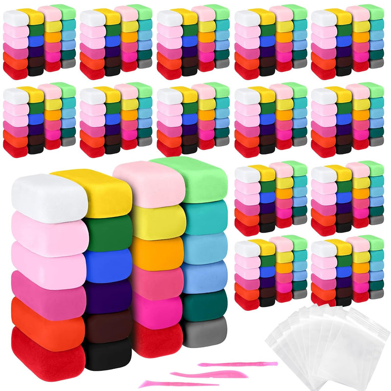 600 Pcs Air Dry Clay Kit, Multi-Color Ultra-Light Modeling Clay with Sculpting Tool