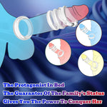 Pleasure Foreskin Resistance Ring Double Resistance Foreskin Corrector Day And Night Male Lock Fine Ring