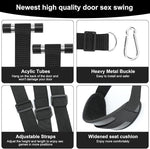 Over-Door BDSM Sex Swing with Adjustable Straps, Leg Restraints & Padded Supports