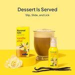 Vanilla Chai Flavored Water-Based Lube - No Aftertaste, Vegan, Sugar-Free, 1.7 fl oz