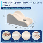 7-in-1 Memory Foam Positioning Pillow for Couples, Ergonomic Support Cushion