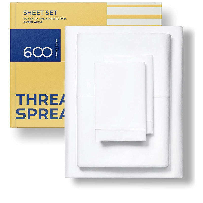 600-Thread-Count Egyptian Cotton Quality Sheet Set - Luxury Twin Xl Size Cooli