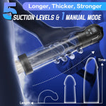 Sex Toys For Men Penis Pump, Automatic Vacuum Penis Enlarger Trainer With 6 Suction Modes, Led Display & Manual Pressure Control, Rechargeable Electric Penis Pump Sex Toys Pumps & Enlargers