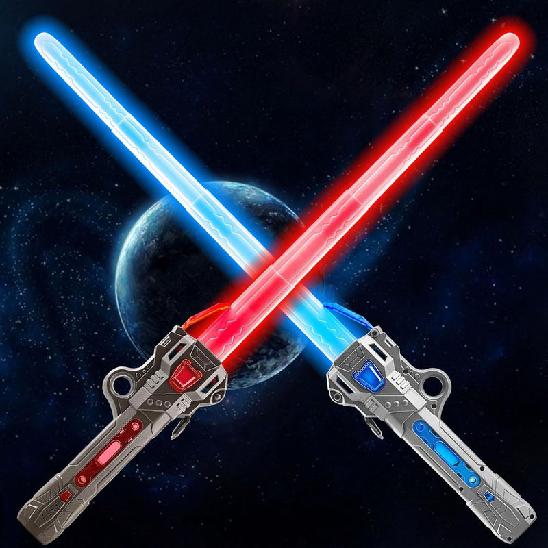 Lightsaber Light Sabers For Kids 2 Pcs, 7 Color, Fx Sound 2 In1 Double Bladed
