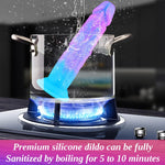 Soft Silicone 9-Inch Fantasy Shower Dildo with Suction Cup XL Monster