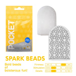 Pot-006 Spark Beads Pocket Portable Male Masturbator,Yellow (Pack Of 5)