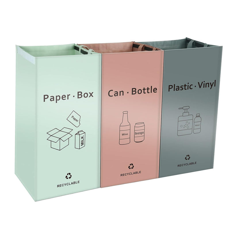 Separate Recycling Waste Bin Bags For Kitchen Home - 42 Gallon Recycling Bins (P
