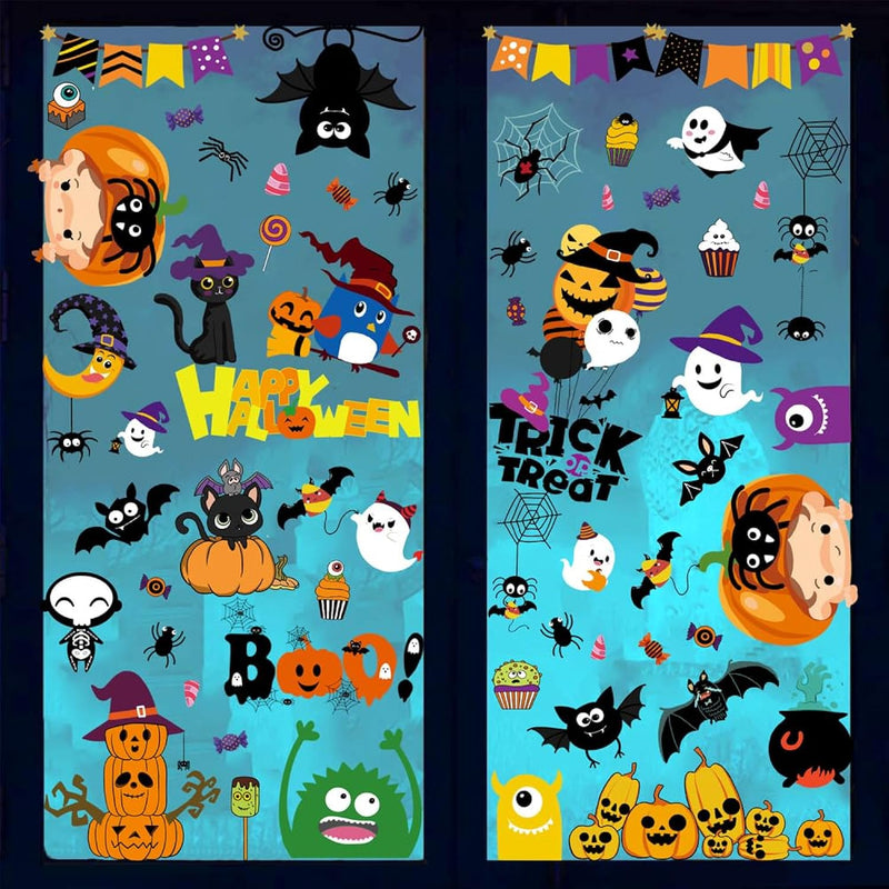 Halloween Window Clings For Halloween Party Decorations Bats Spider Pumpkin St