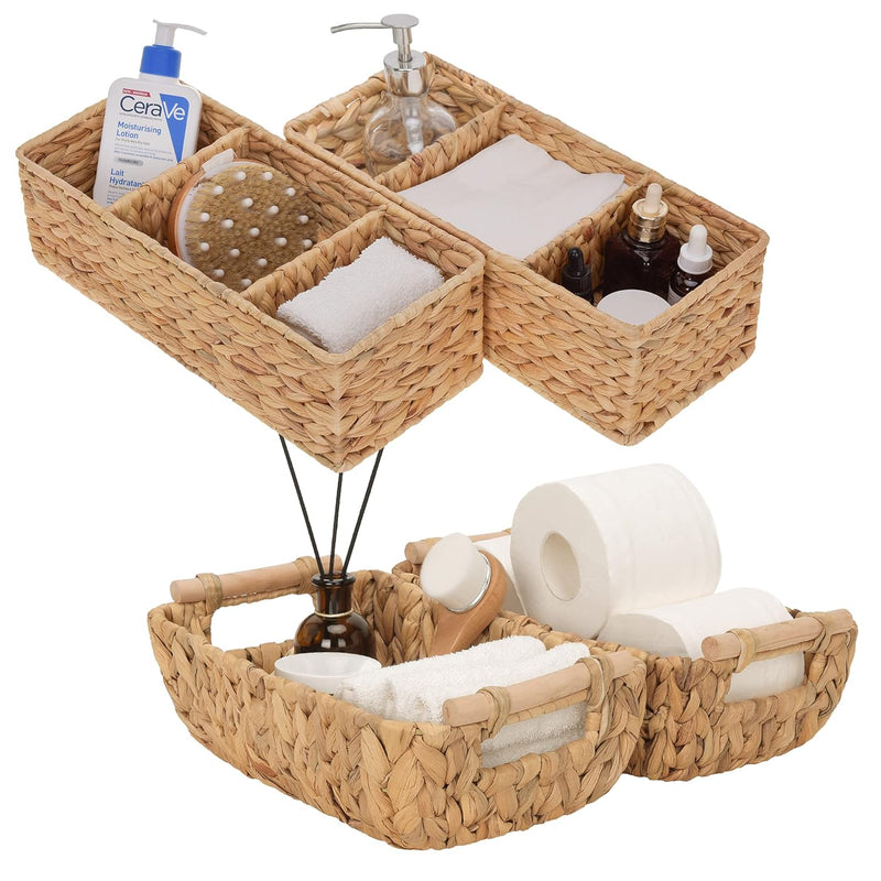 Water Hyacinth Storage Baskets Set