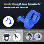 Couples Adult Sex Toy Remote Control Silicone Penis Ring 9 Vibrations