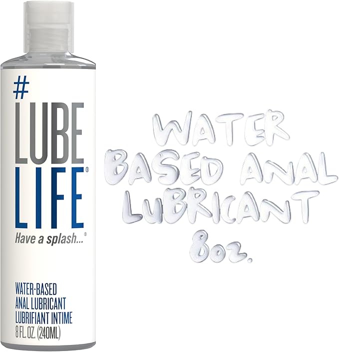 Water-Based Anal Lubricant (8oz) – Deep Comfort Lube for Men, Women & Couples