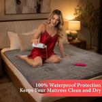 Waterproof Intimacy Blanket for Couples, Absorbent 3-Layer Bed Protection Cover