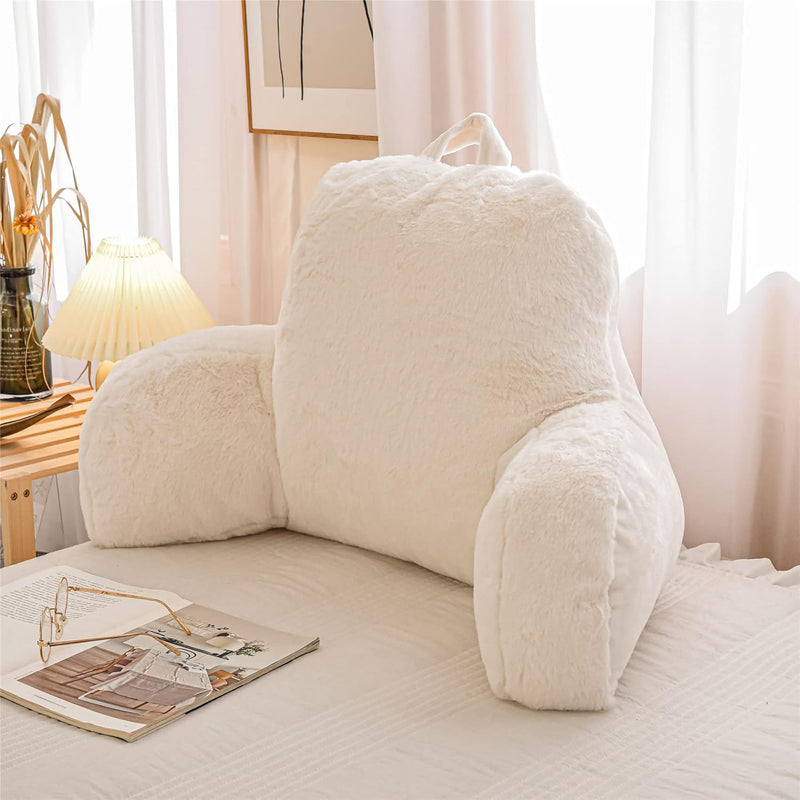 Reading Bed Rest Pillow With Wrist Support, Has Arm Rests, And Back Support Re