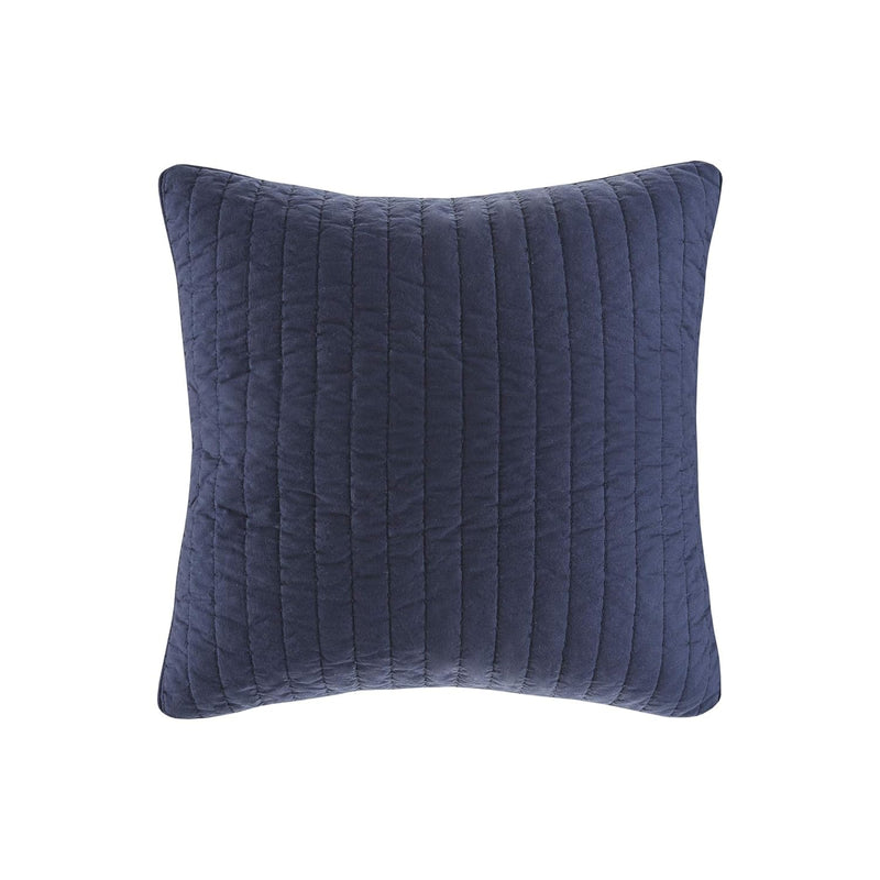 Single 100% Cotton Euro Sham - European Square Decorative Pillow Cover, Hidden
