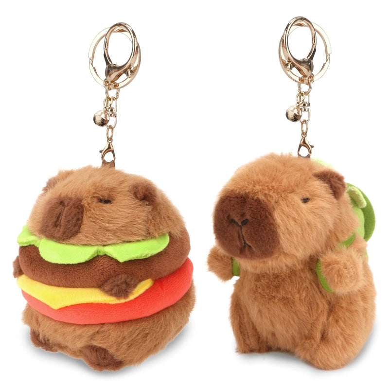 2 Pcs Plush Keychain Toy, Stuffed Animals, 7.3 Inch Plush Toy, Pendant For