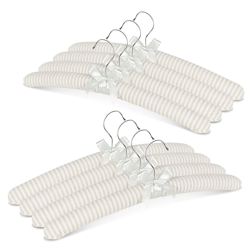 Padded Hangers For Women Clothing Men Sweaters, 17 Inches Satin Coat Hangers No