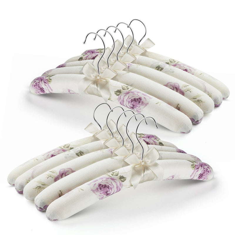 Anti Slip Satin Padded Clothes Hangers For Women Foam Sweater Hangers - Fancy Th