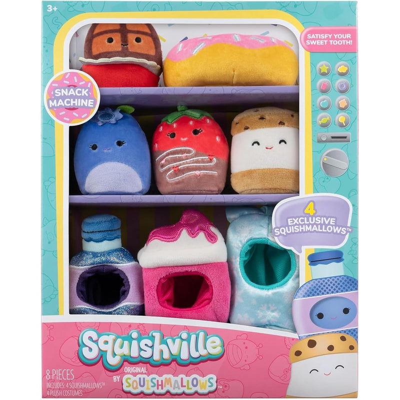 By Original Squishmallows Snack Machine Accessory Pack Four 2 Inch Squishma