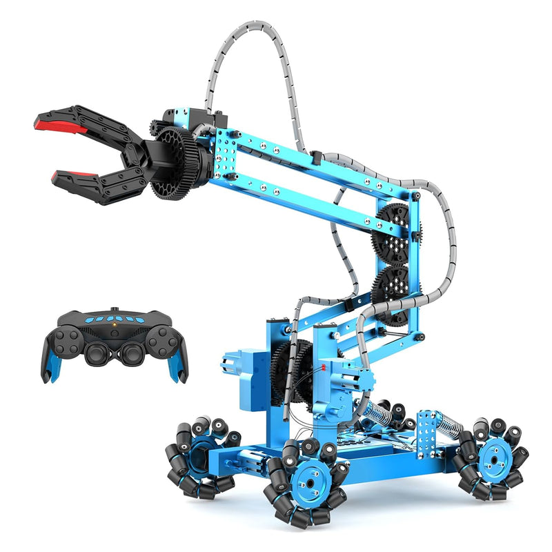 Robot Arm Building Toys, Remote Control Robotic Arm With 360° Flexible Gripper