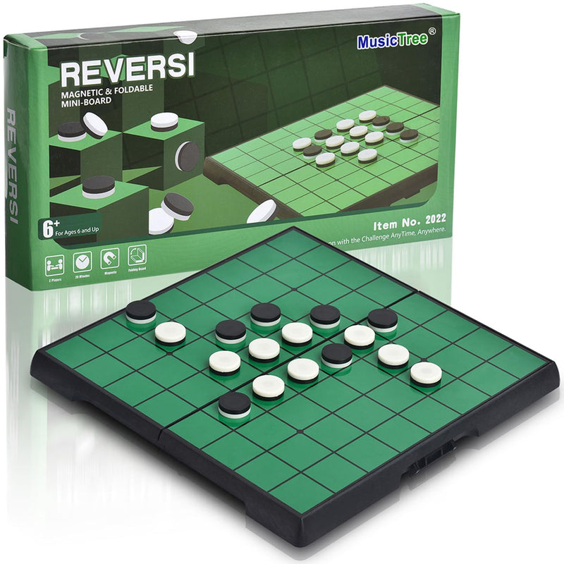 Magnetic Reversi Othello Board Game Set With Folding Board Classic Games Ed