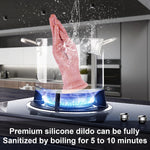 Soft Silicone 8.9 Inch Small Realistic Hand Dildo Anal Plug, Thick Monster Fisting Dildo With Suction Cup, Lifelike Dildos Anal Plug For Vaginal Anal Stimulation–Adult Sex Toy For Men Women Beginner